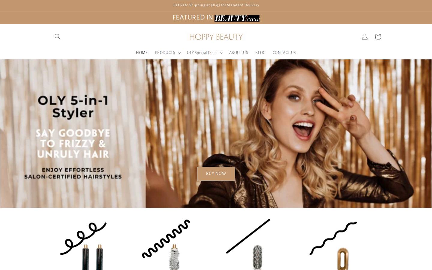 hoppybeautyco.com homepage screenshot