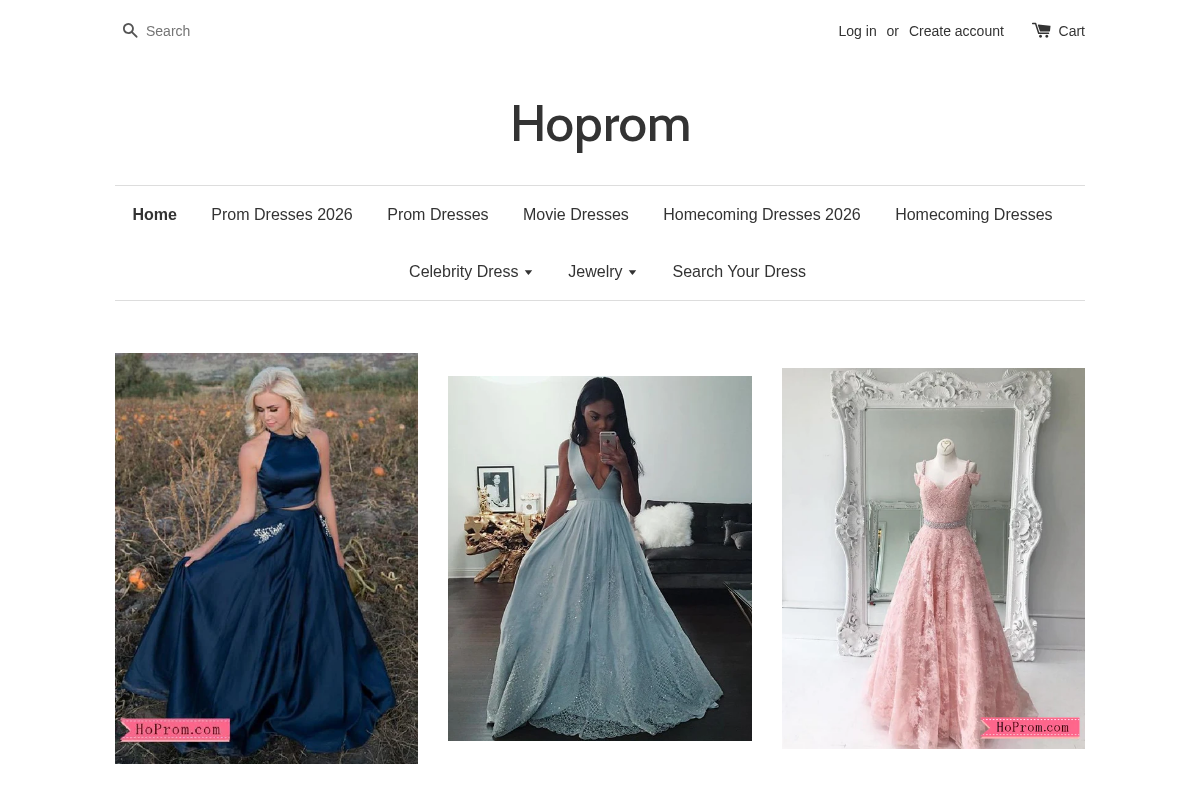 hoprom.com homepage screenshot
