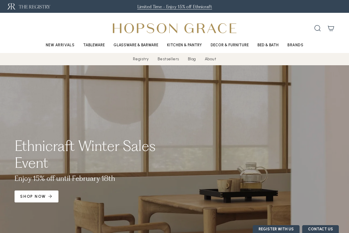 HOPSON GRACE homepage screenshot