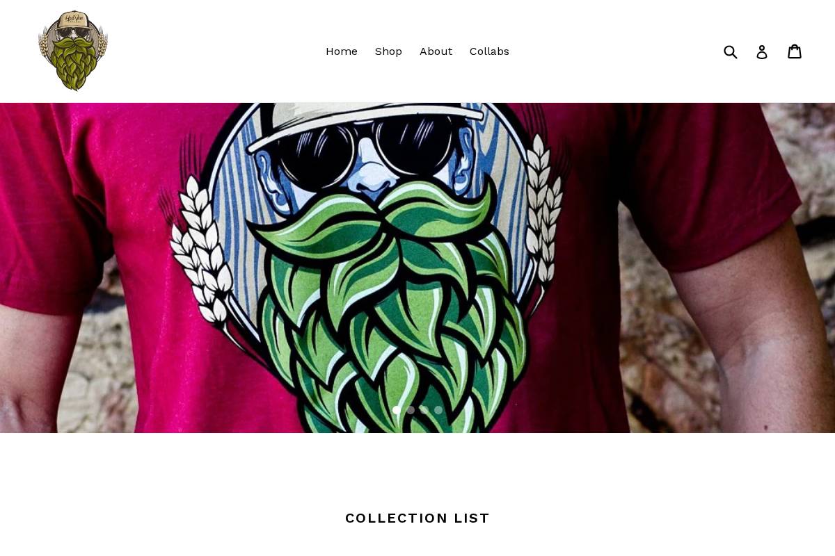 hopvine.com homepage screenshot