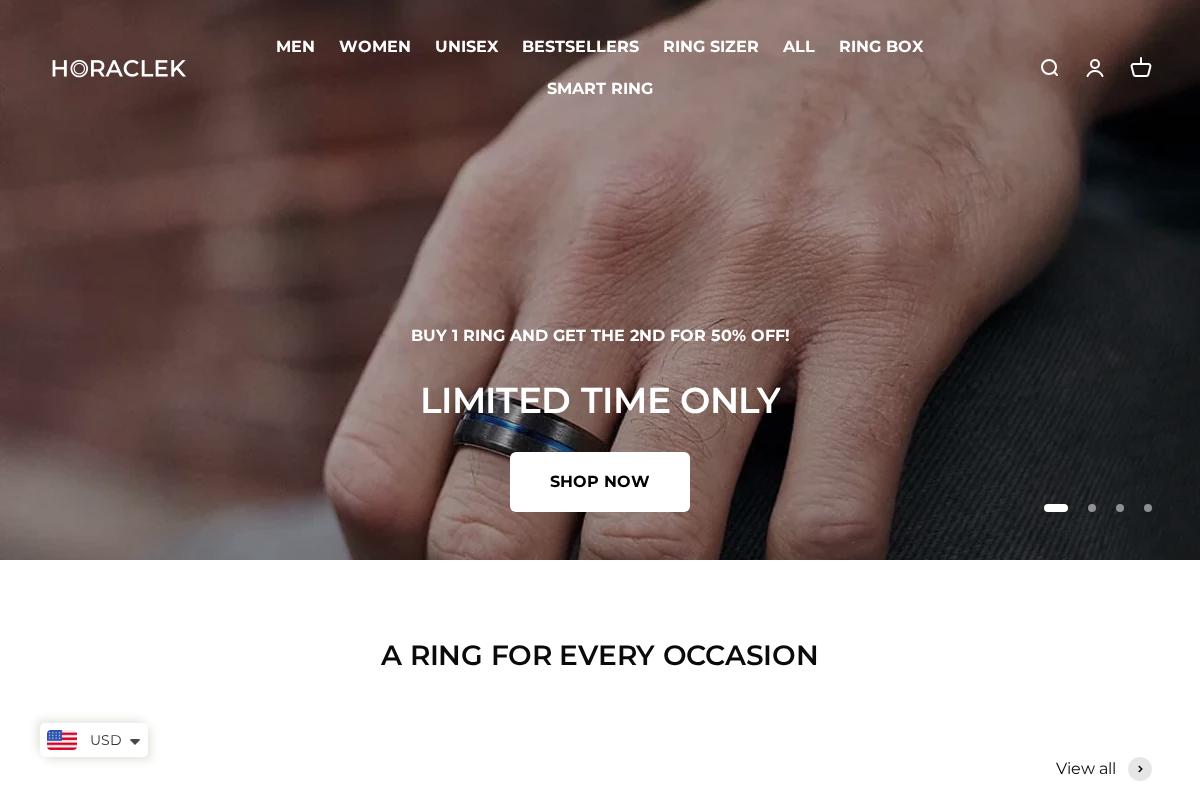 HORACLEK homepage screenshot