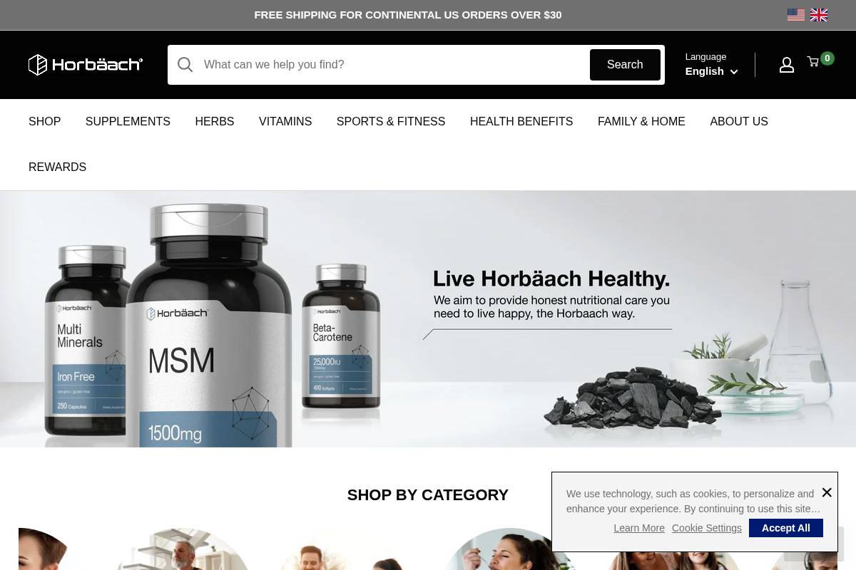 horbaach.com homepage screenshot