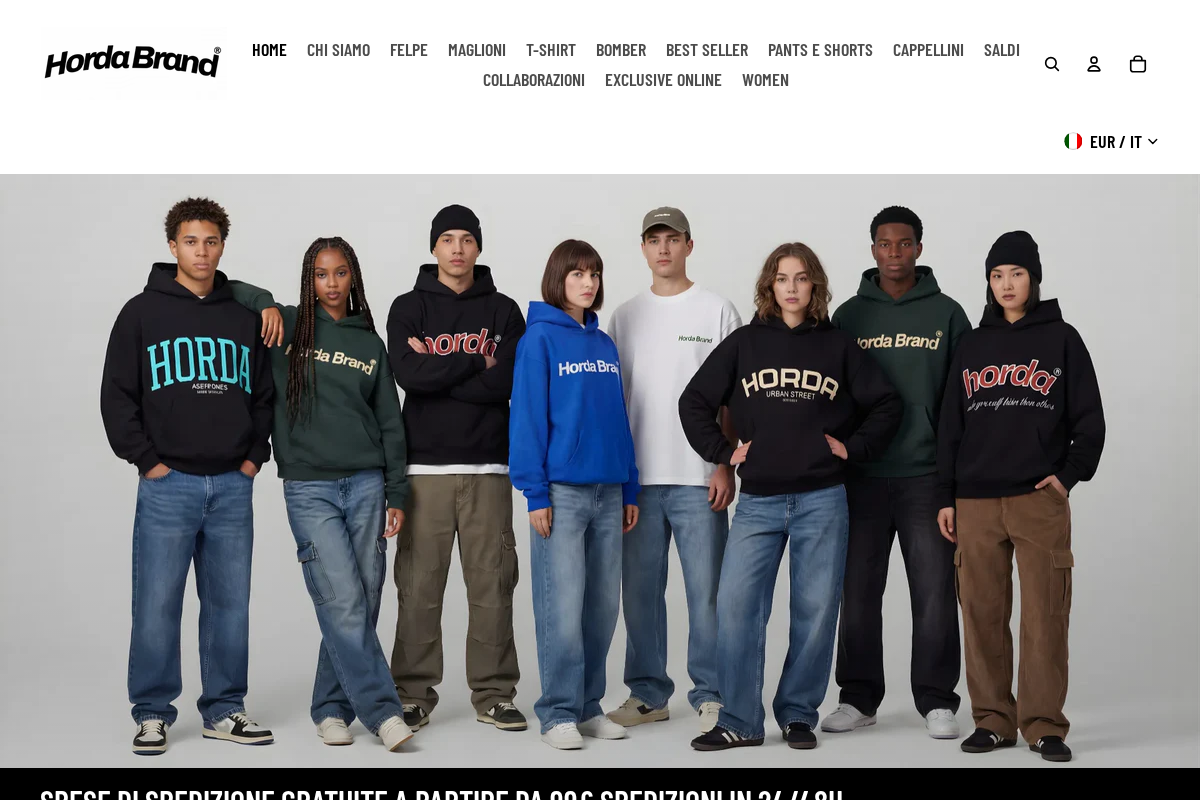 Horda brand homepage screenshot