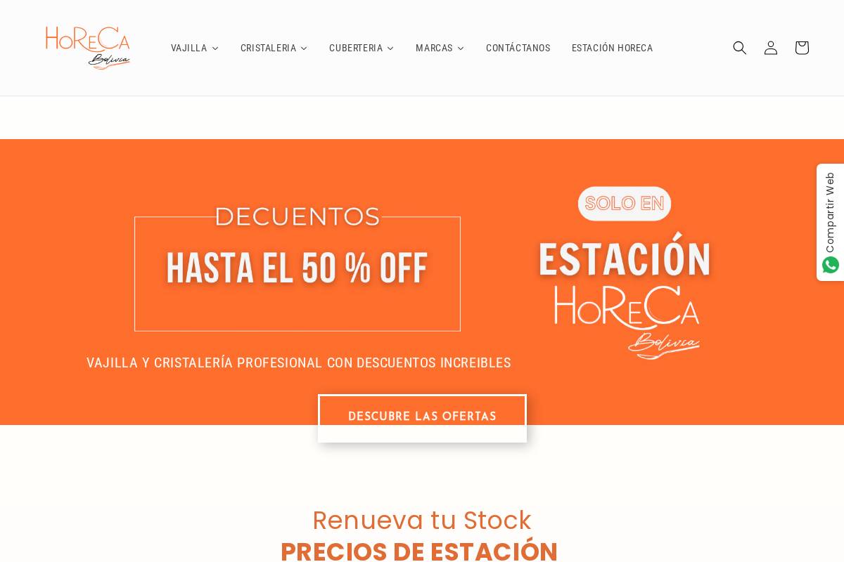 horecabolivia.com homepage screenshot