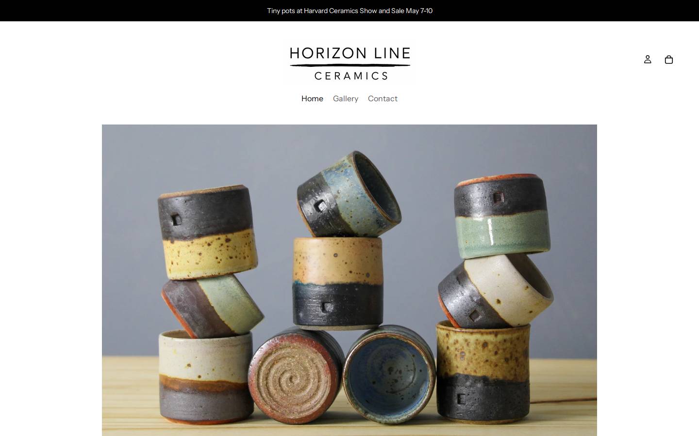 horizonlineceramics.com homepage screenshot