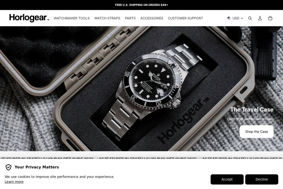 horlogearusa.com homepage screenshot