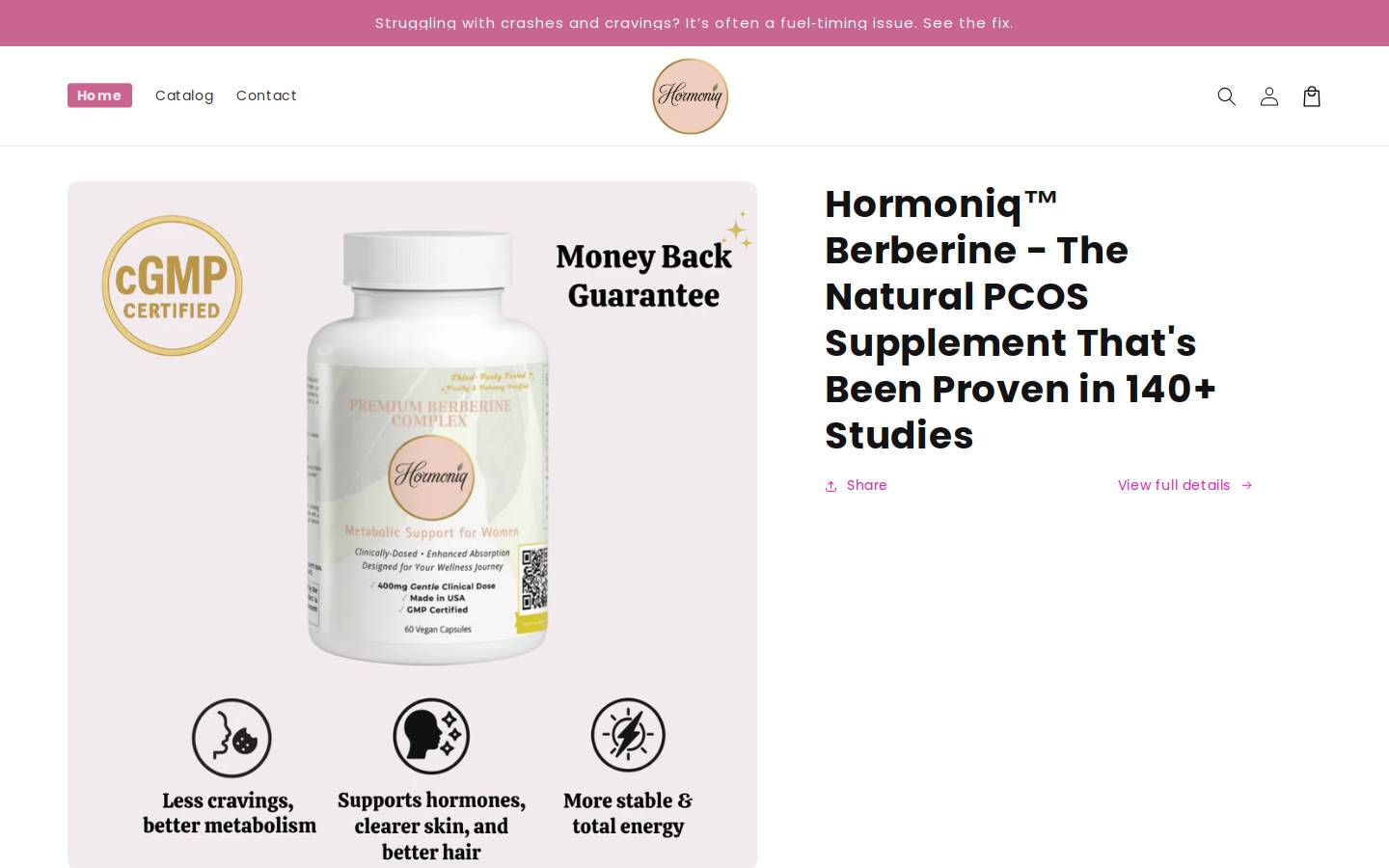hormoniq.shop homepage screenshot