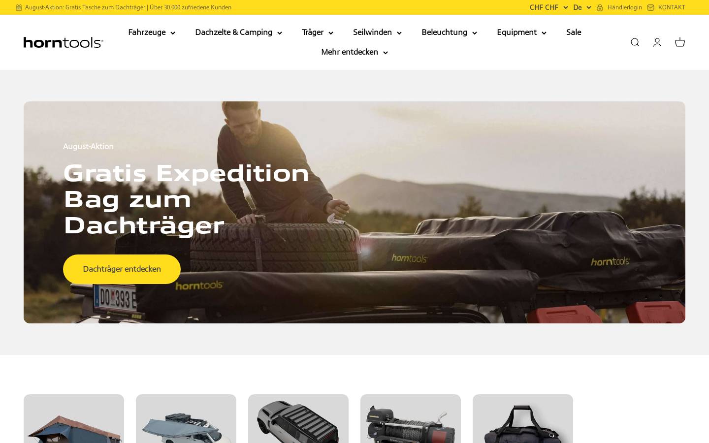 horntools.ch homepage screenshot