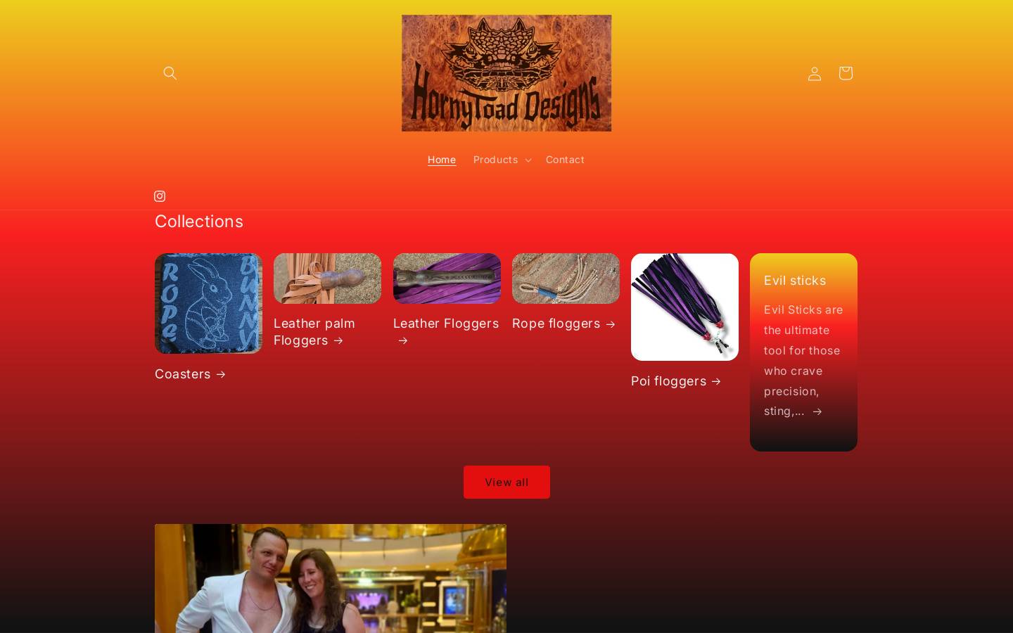 hornytoaddesigns.com homepage screenshot