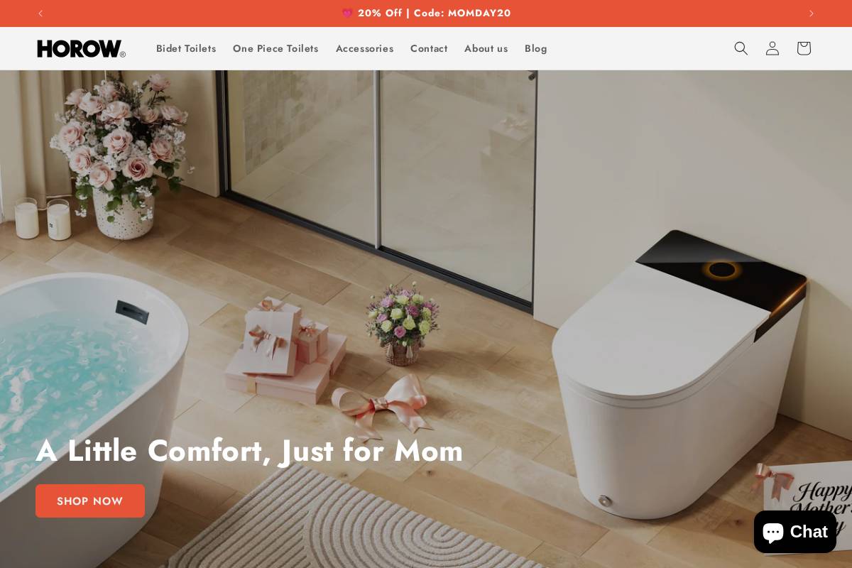 Horow homepage screenshot