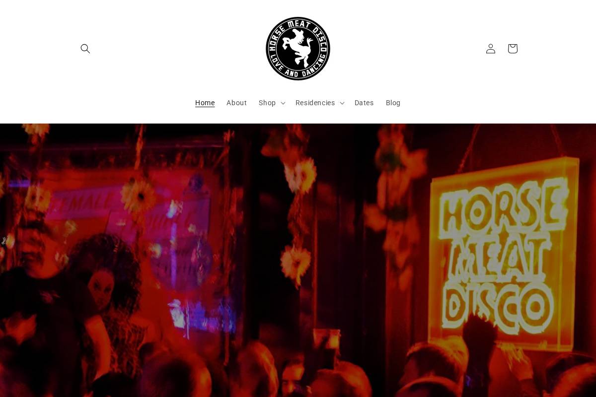 horsemeatdisco.net homepage screenshot