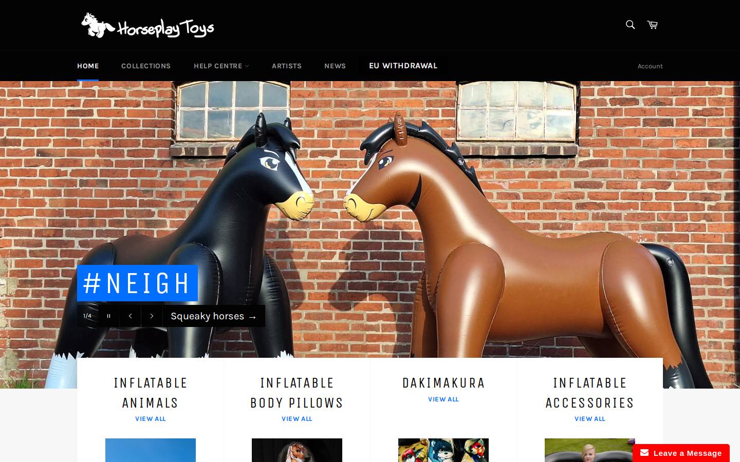 horseplay-toys.com homepage screenshot
