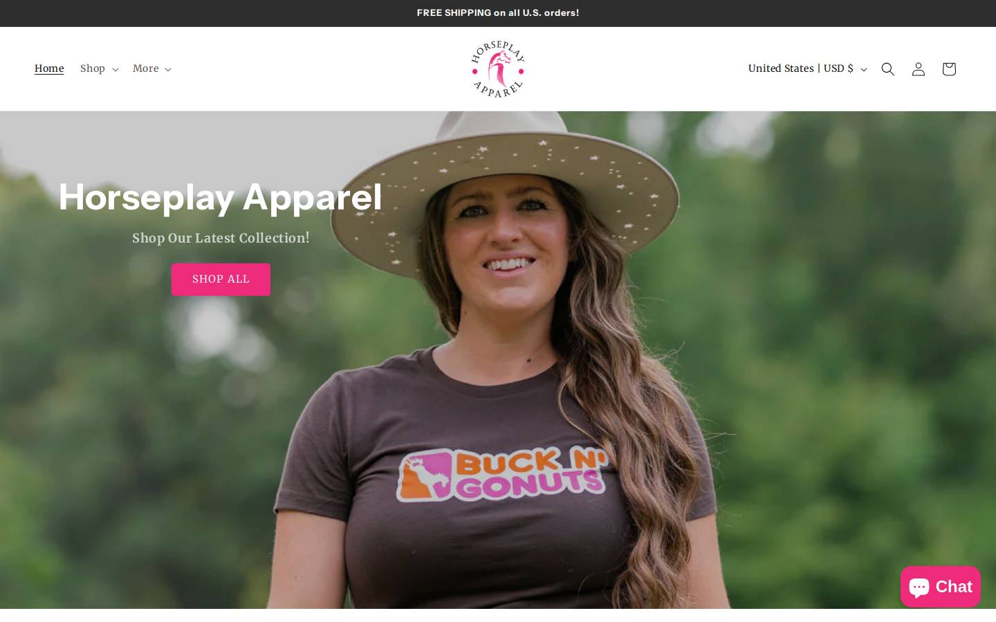 horseplayapparel.com homepage screenshot