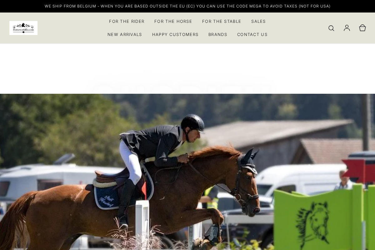 HorseworldEU.com homepage screenshot