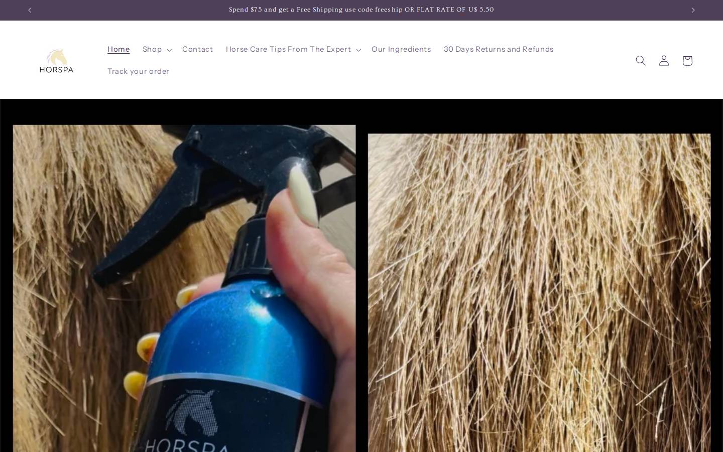 horspa.com homepage screenshot