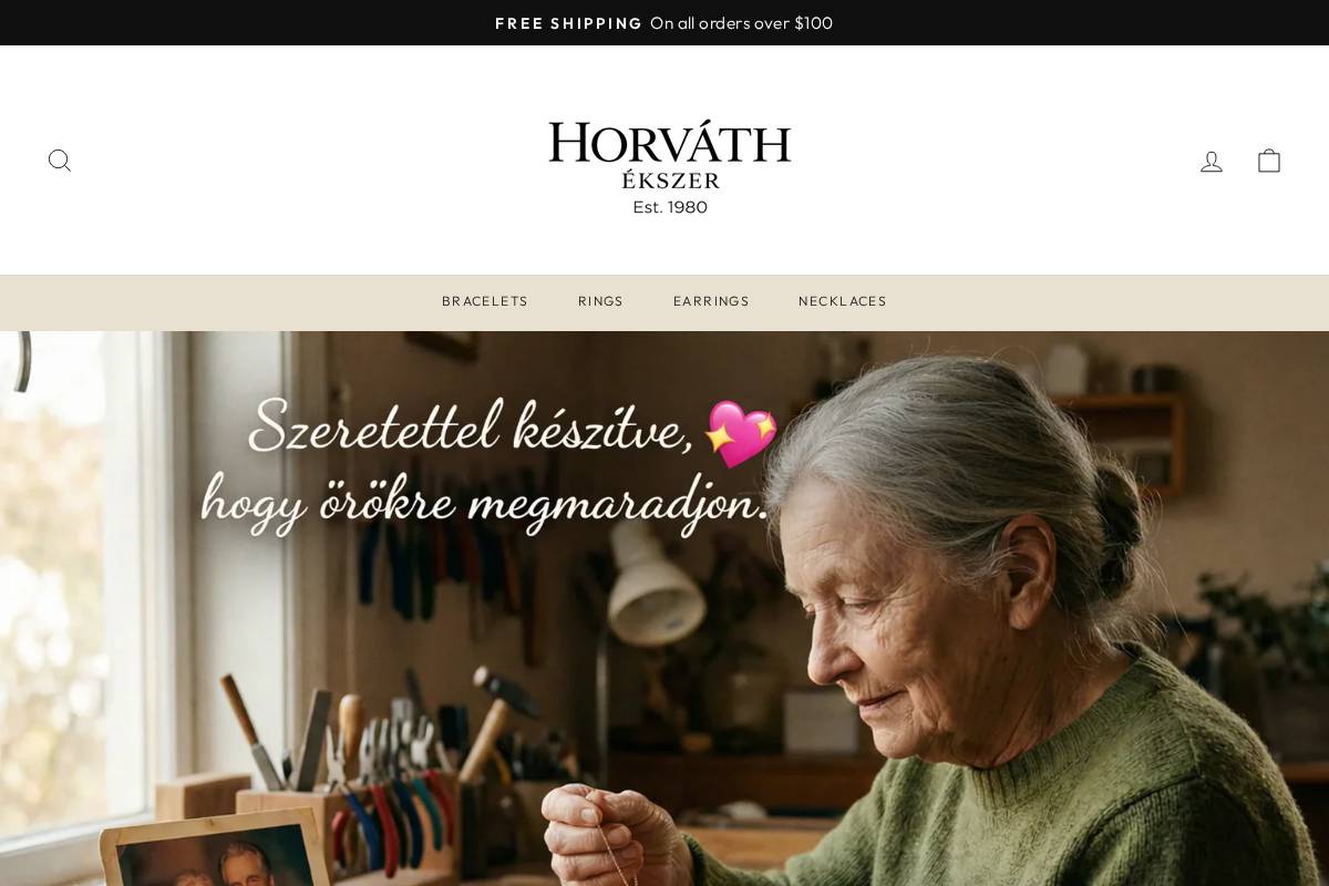 horvathekszer.com homepage screenshot