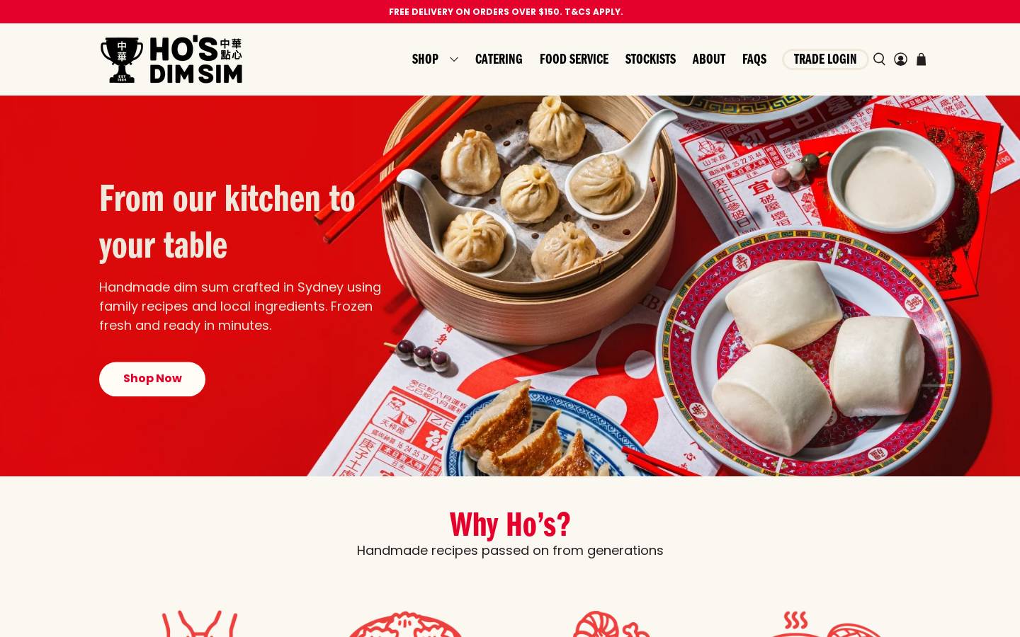 hosdimsimkitchen.com.au homepage screenshot