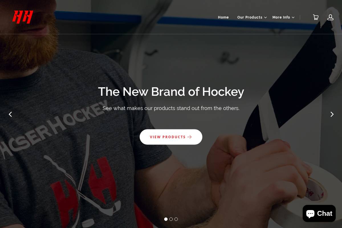 hoserhockey.org homepage screenshot