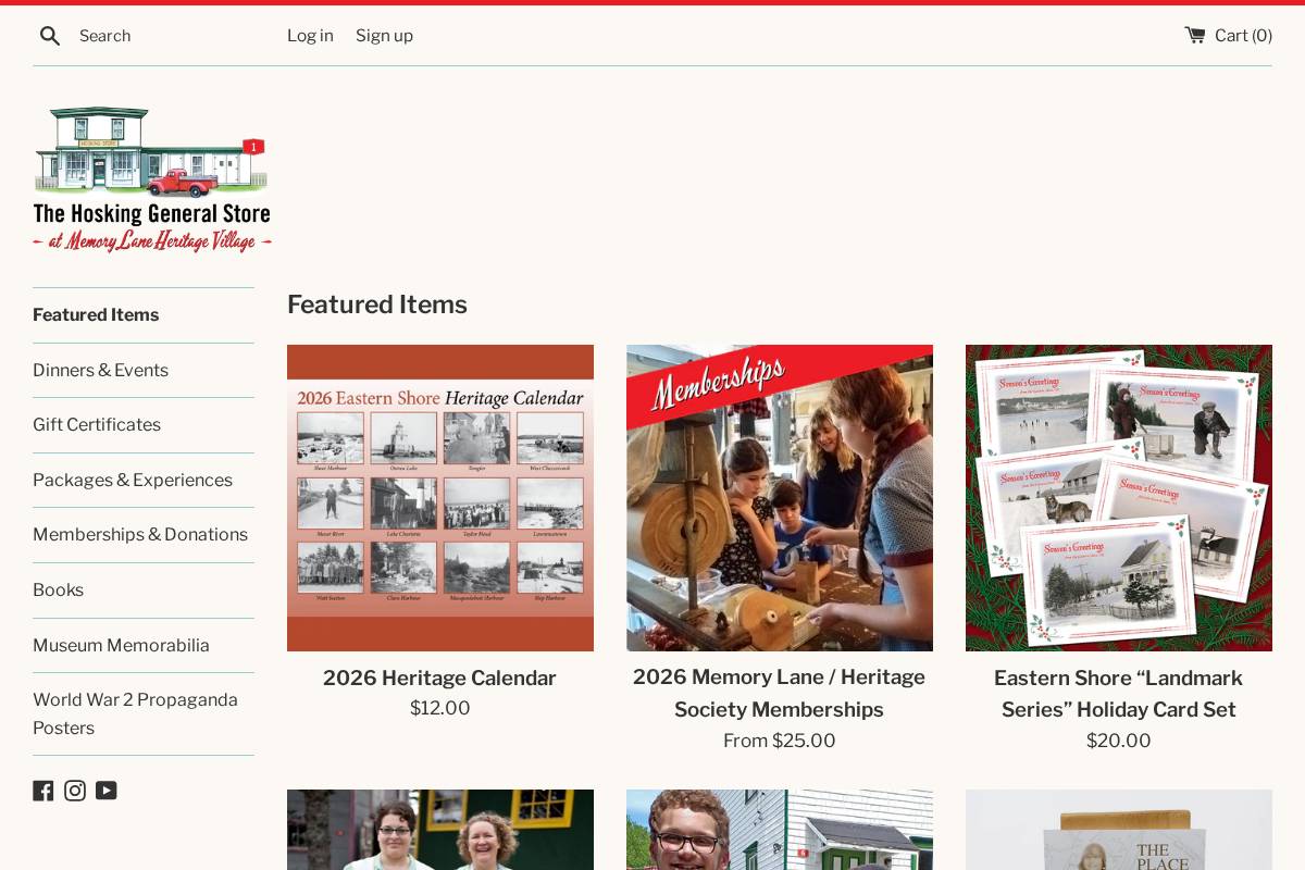 hoskinggeneralstore.ca homepage screenshot