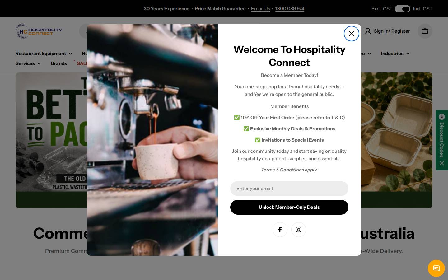 Hospitalityconnect homepage screenshot