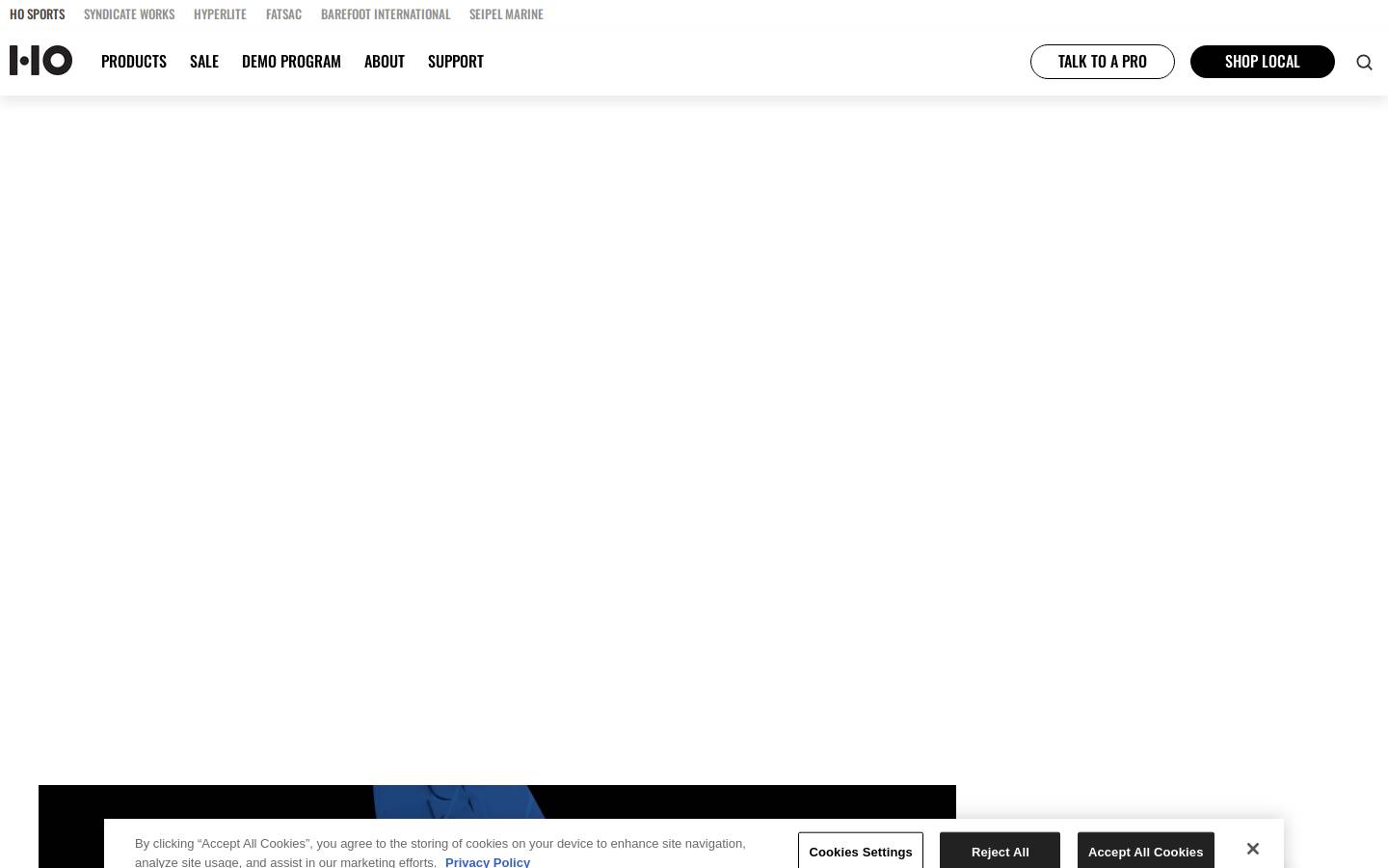 HO Sports homepage screenshot