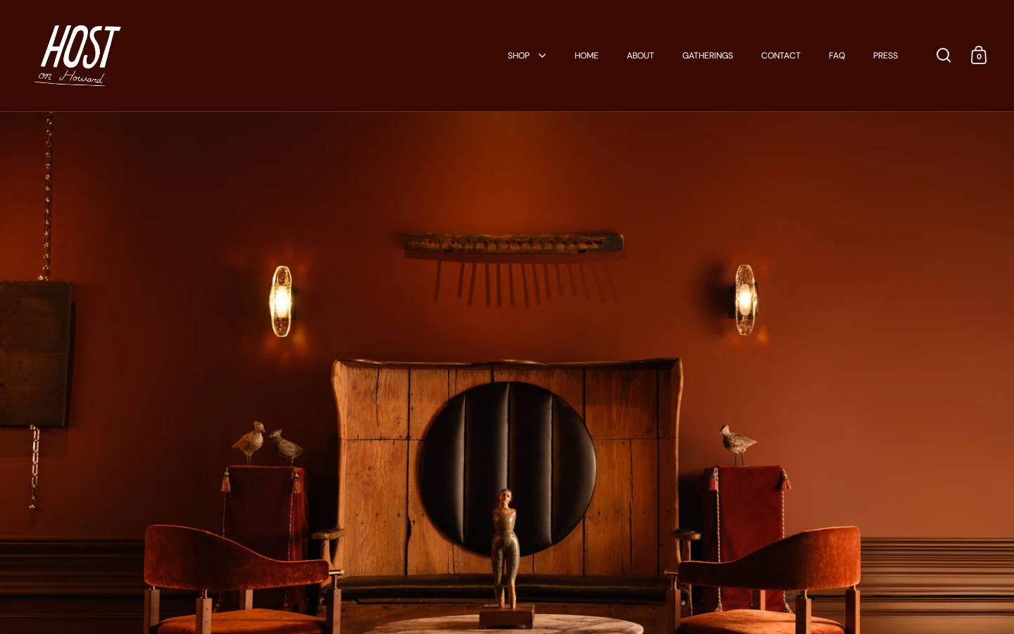 hostonhoward.com homepage screenshot