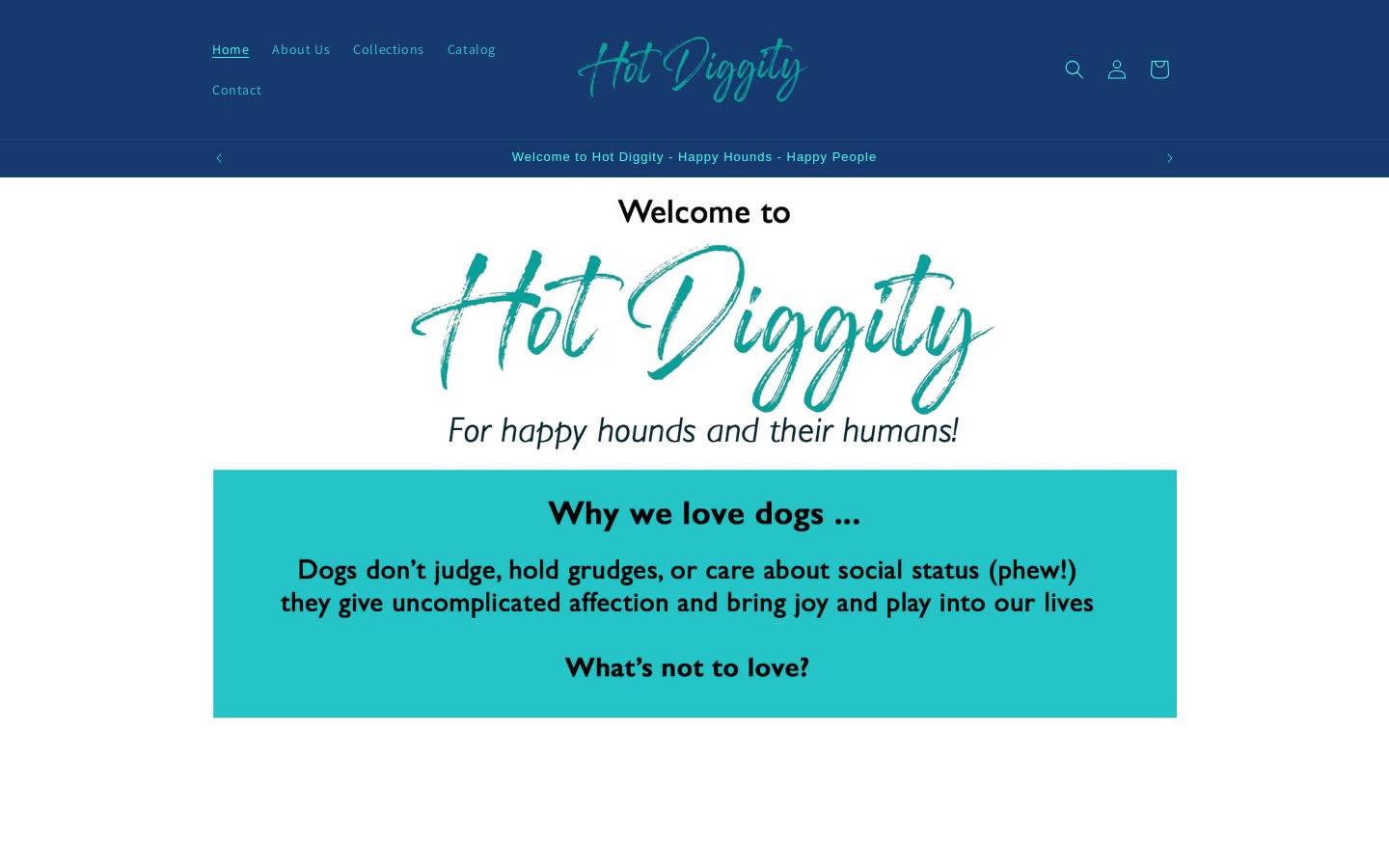 hot-diggity.com homepage screenshot