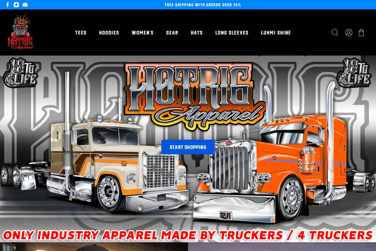 hot-rig.com homepage screenshot