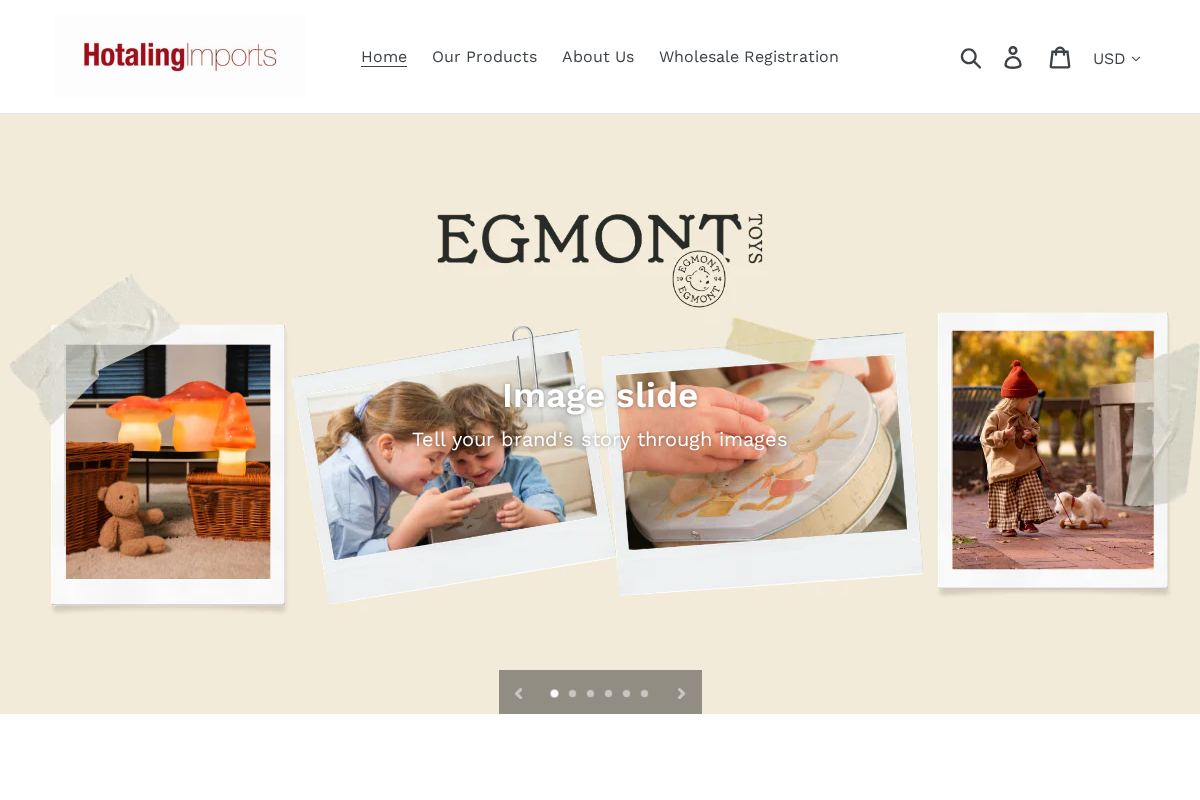 hotalingimports.com homepage screenshot