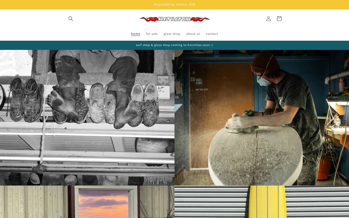 hotbatchsurf.com homepage screenshot