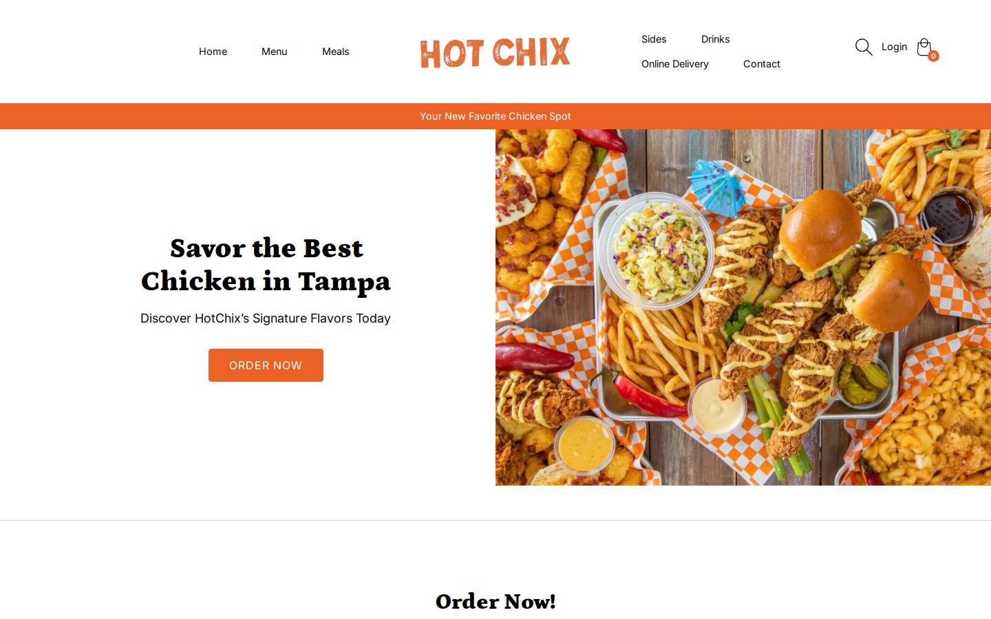 hotchixtampa.com homepage screenshot