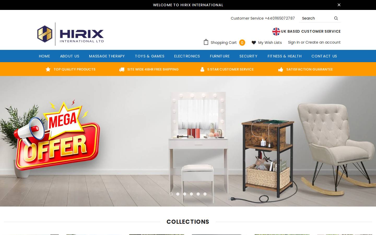 Hot Deals Online homepage screenshot