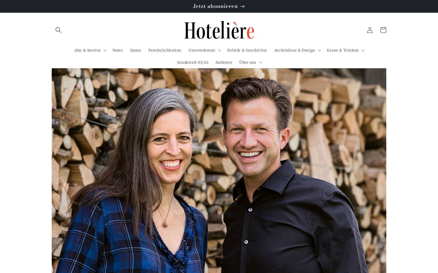 hotelier.ch homepage screenshot