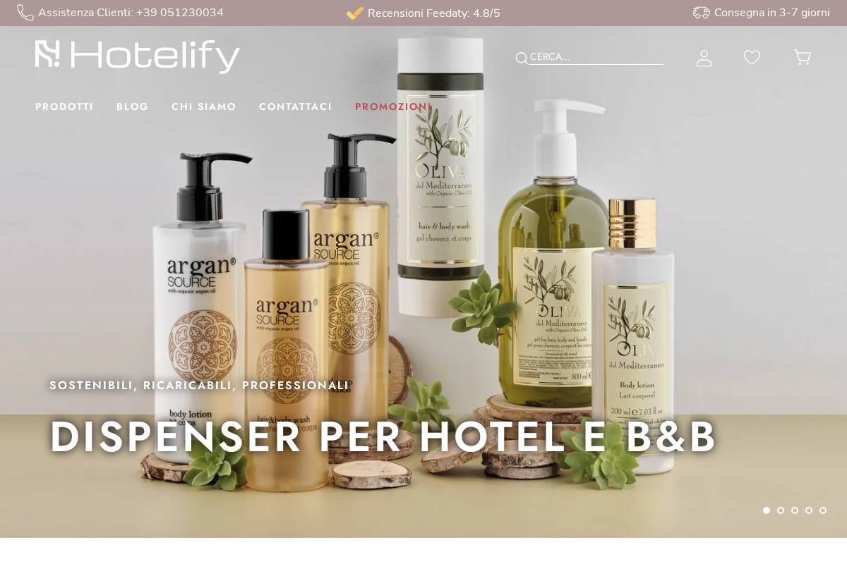 Hotelify homepage screenshot