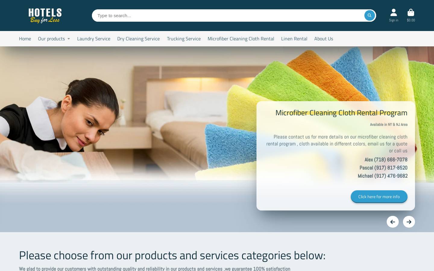 hotelsbuyforless.com homepage screenshot
