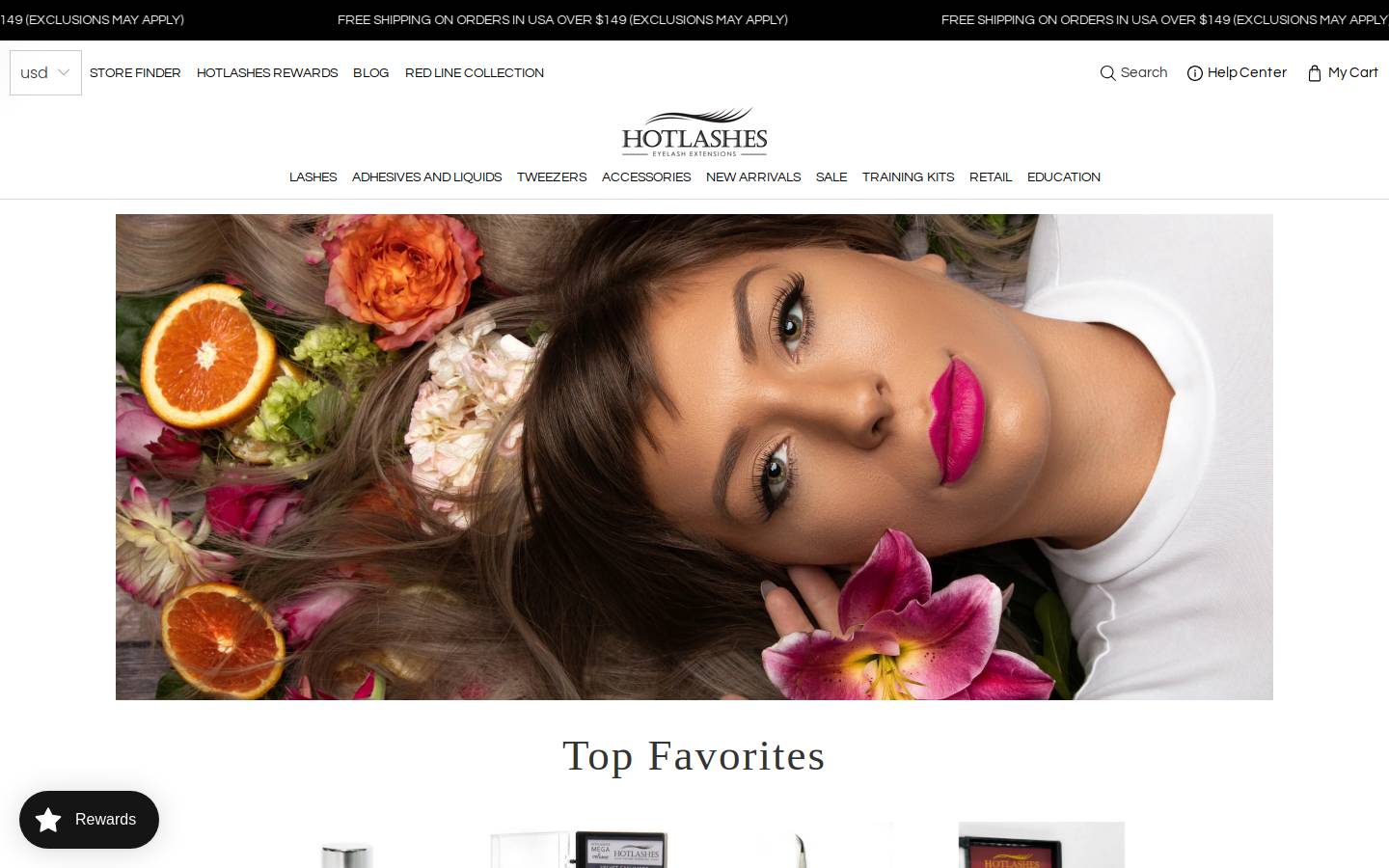 hotlashes.ca homepage screenshot