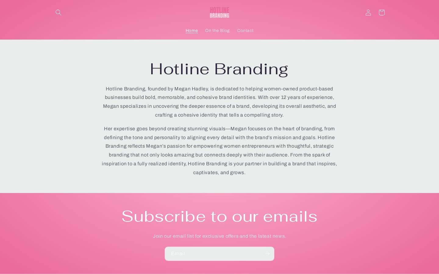 hotlinebranding.com homepage screenshot