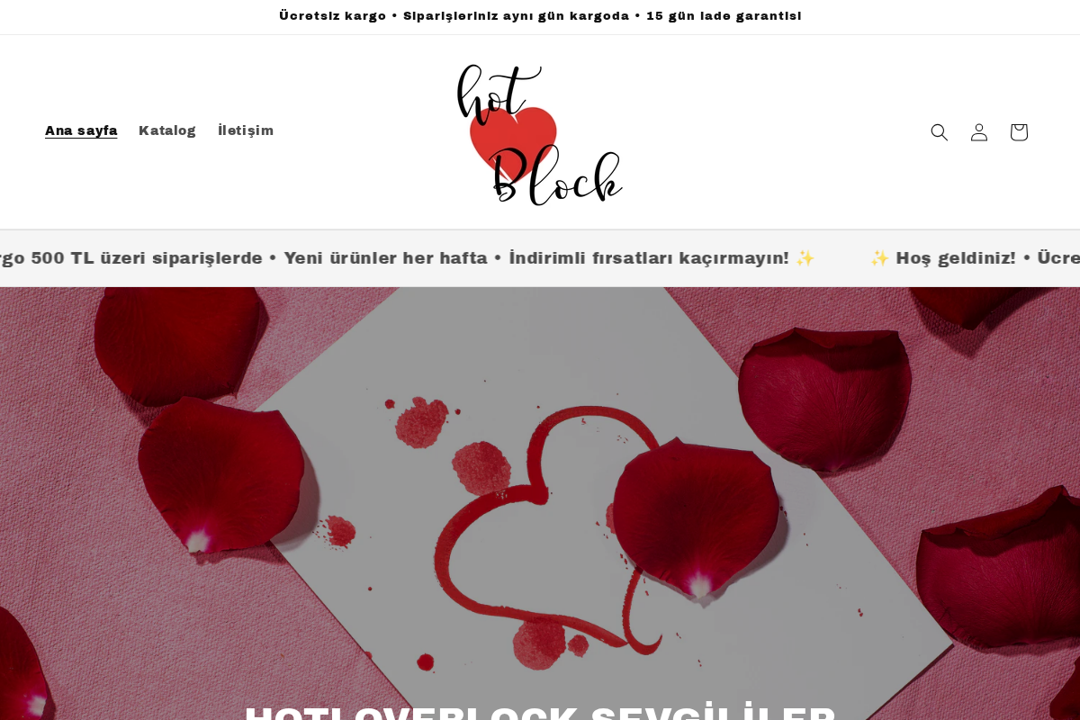 HotLoveBlock homepage screenshot