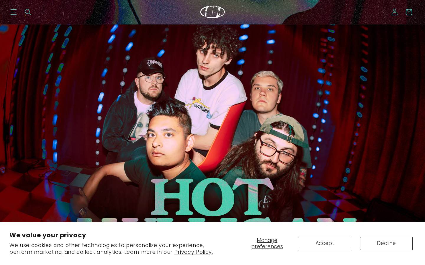 hotmulliganband.com homepage screenshot