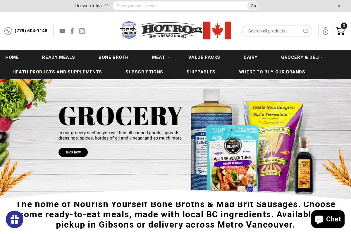 HOTRO.ca homepage screenshot