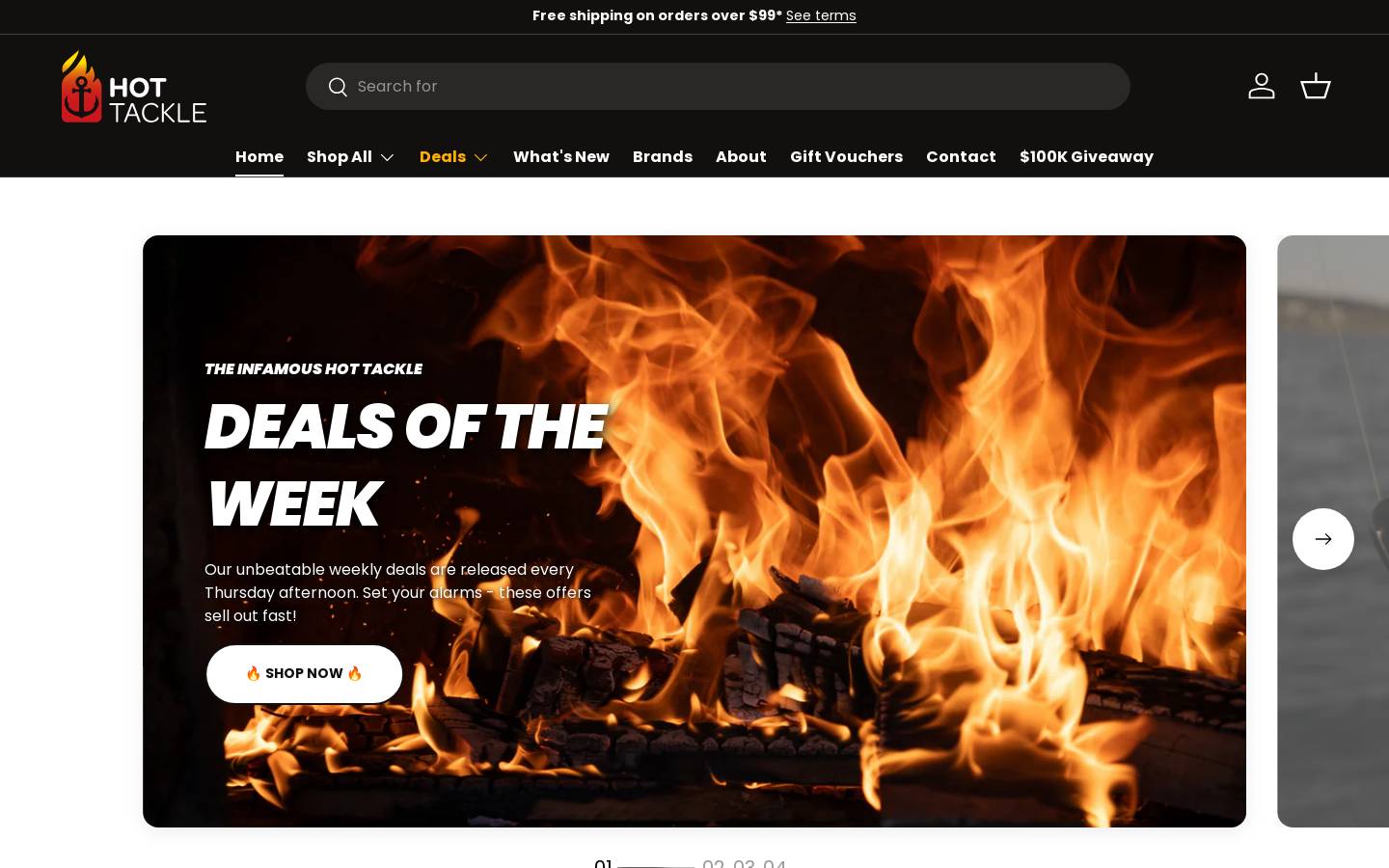 hottackle.com.au homepage screenshot