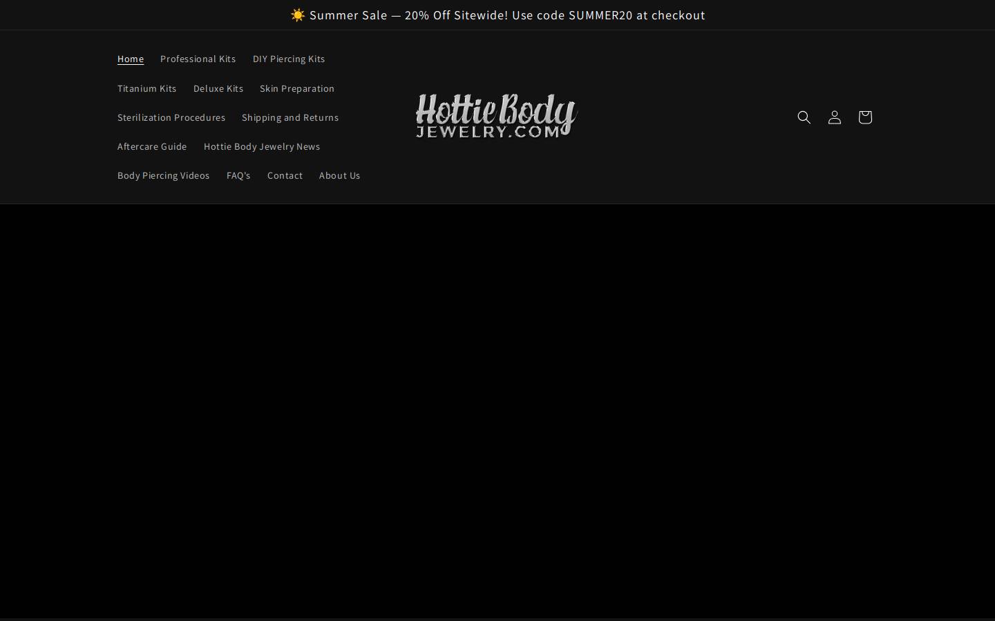 hottiebodyjewelry.com homepage screenshot