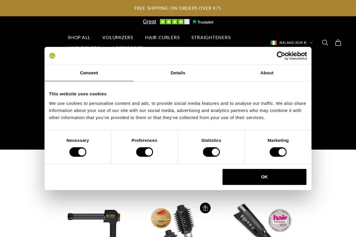 hottools.ie homepage screenshot