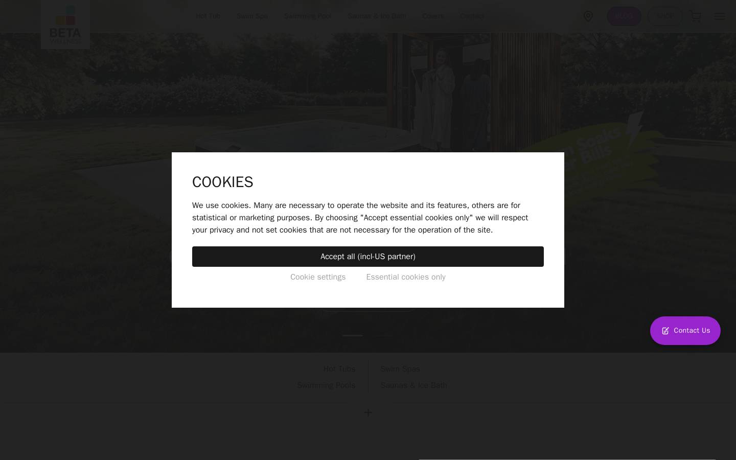Hot Tub Barn homepage screenshot