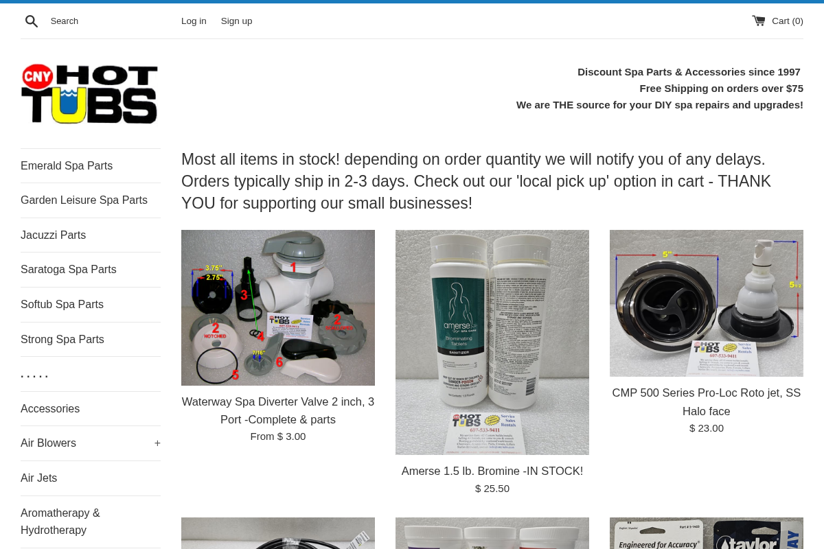 Hot Tub Spa Source homepage screenshot