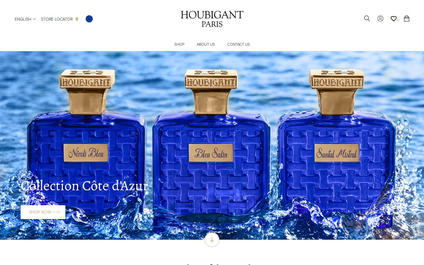 houbigant-parfum.com homepage screenshot