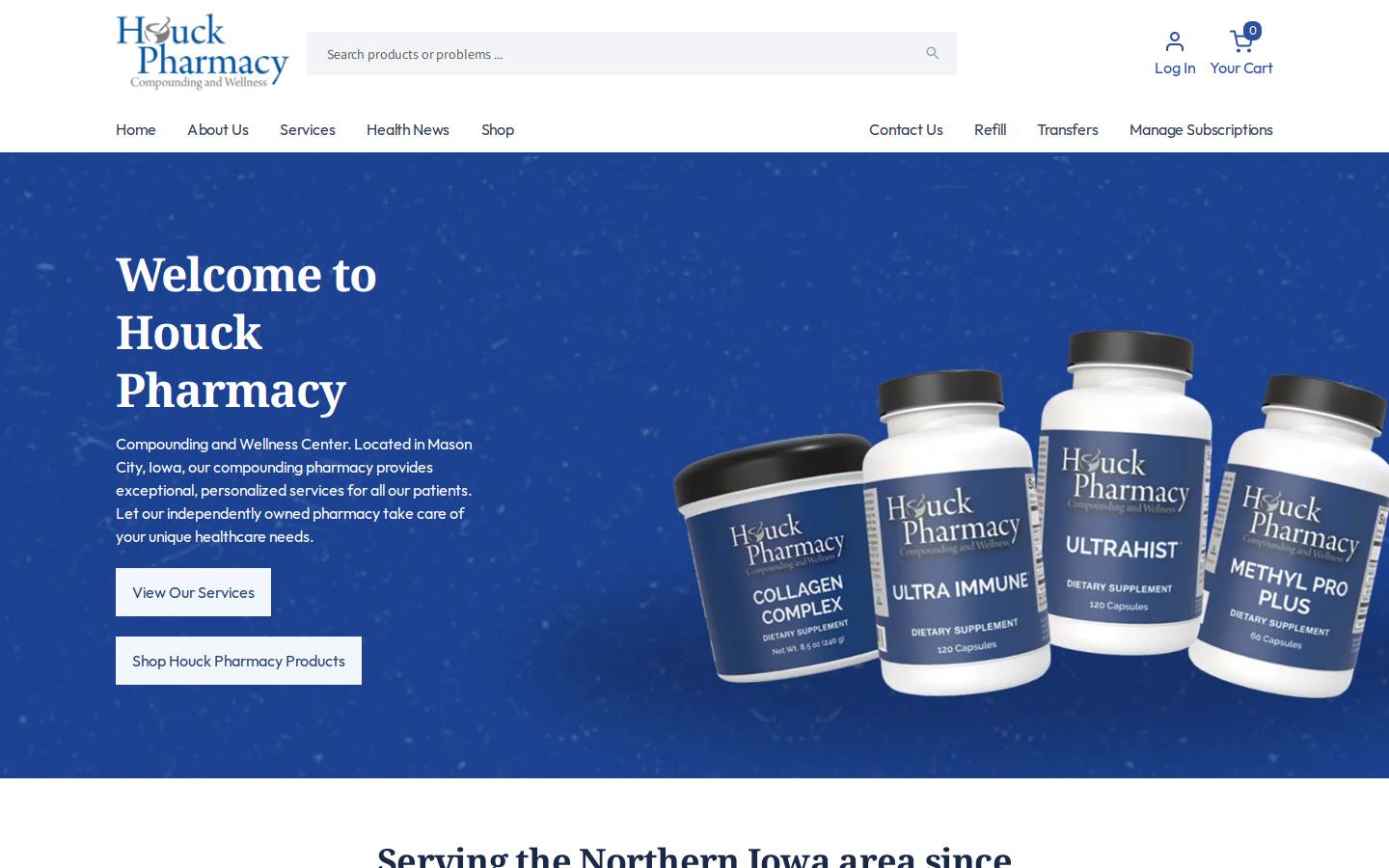 houckpharmacy.com homepage screenshot