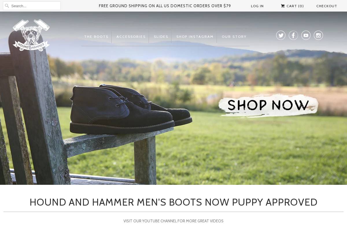 houndandhammer.com homepage screenshot