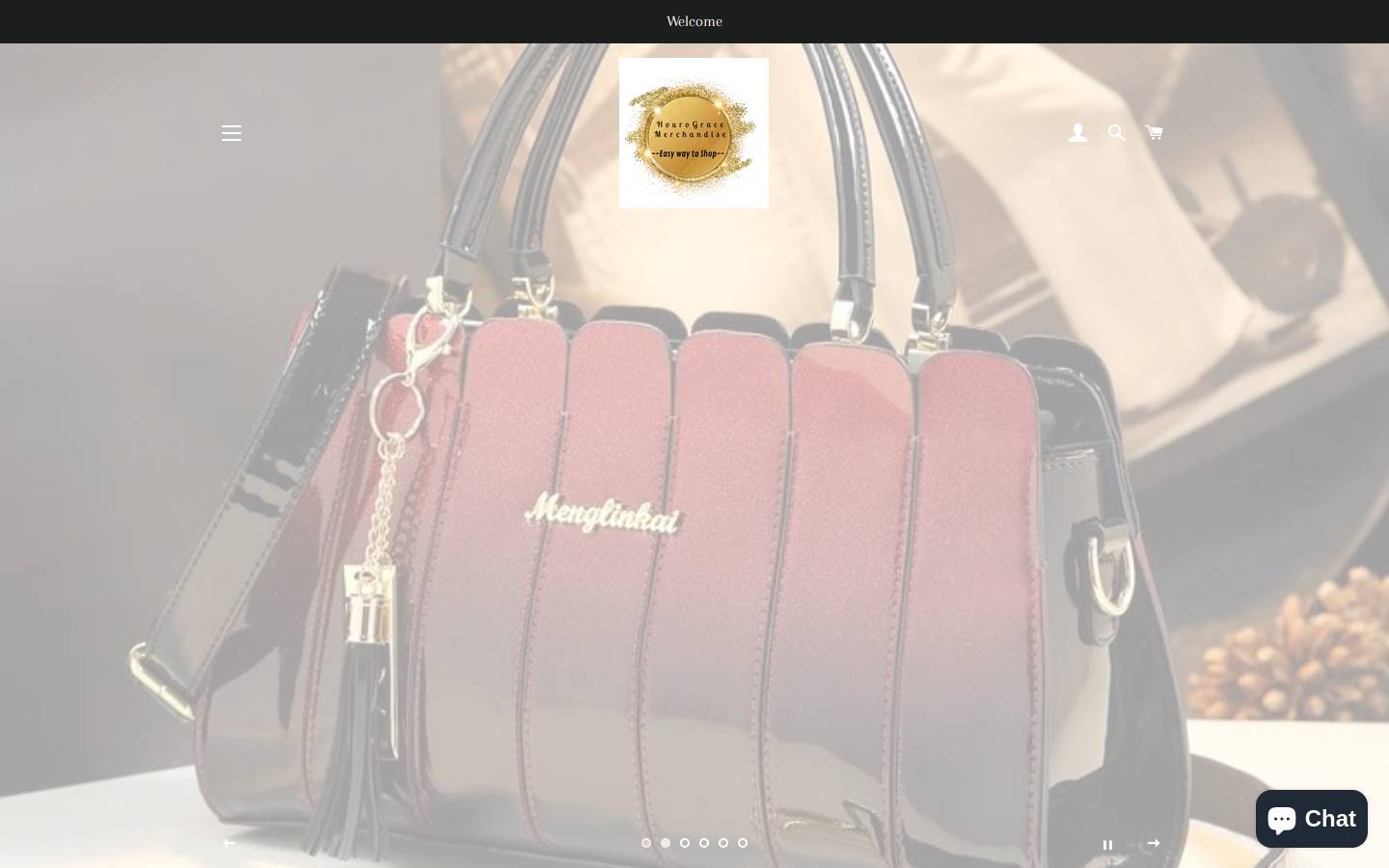 hourogracemerchandise.com homepage screenshot