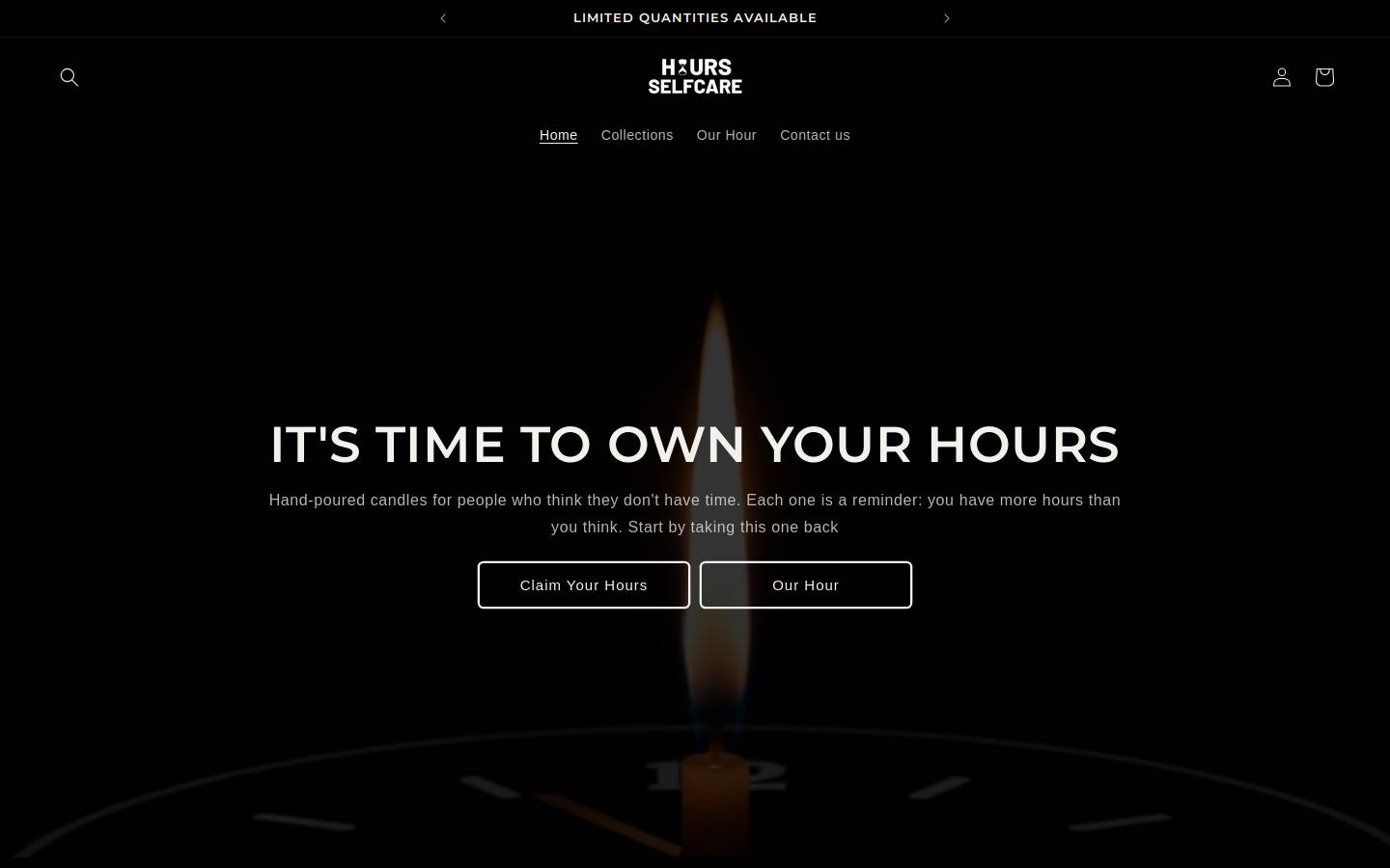 hoursselfcare.com homepage screenshot